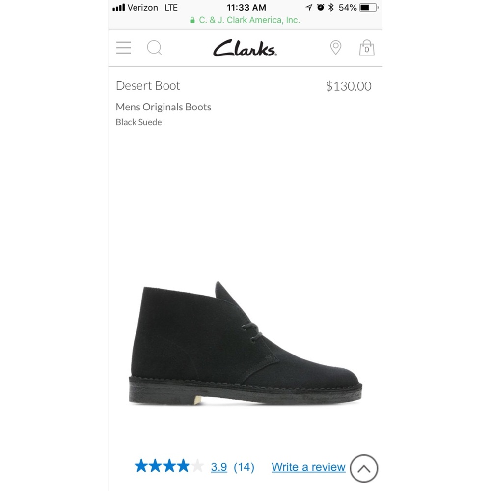 Clark’s Leather Desert boot